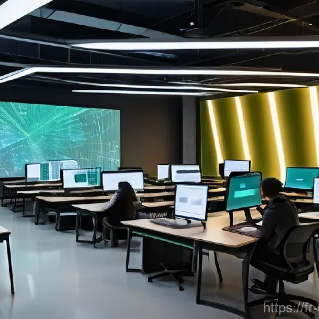 디지털 교육 시스템의 보안 - **Prompt 1: The Digital School Ecosystem - A Tapestry of Learning and Data**
    "An intricate, futu...
