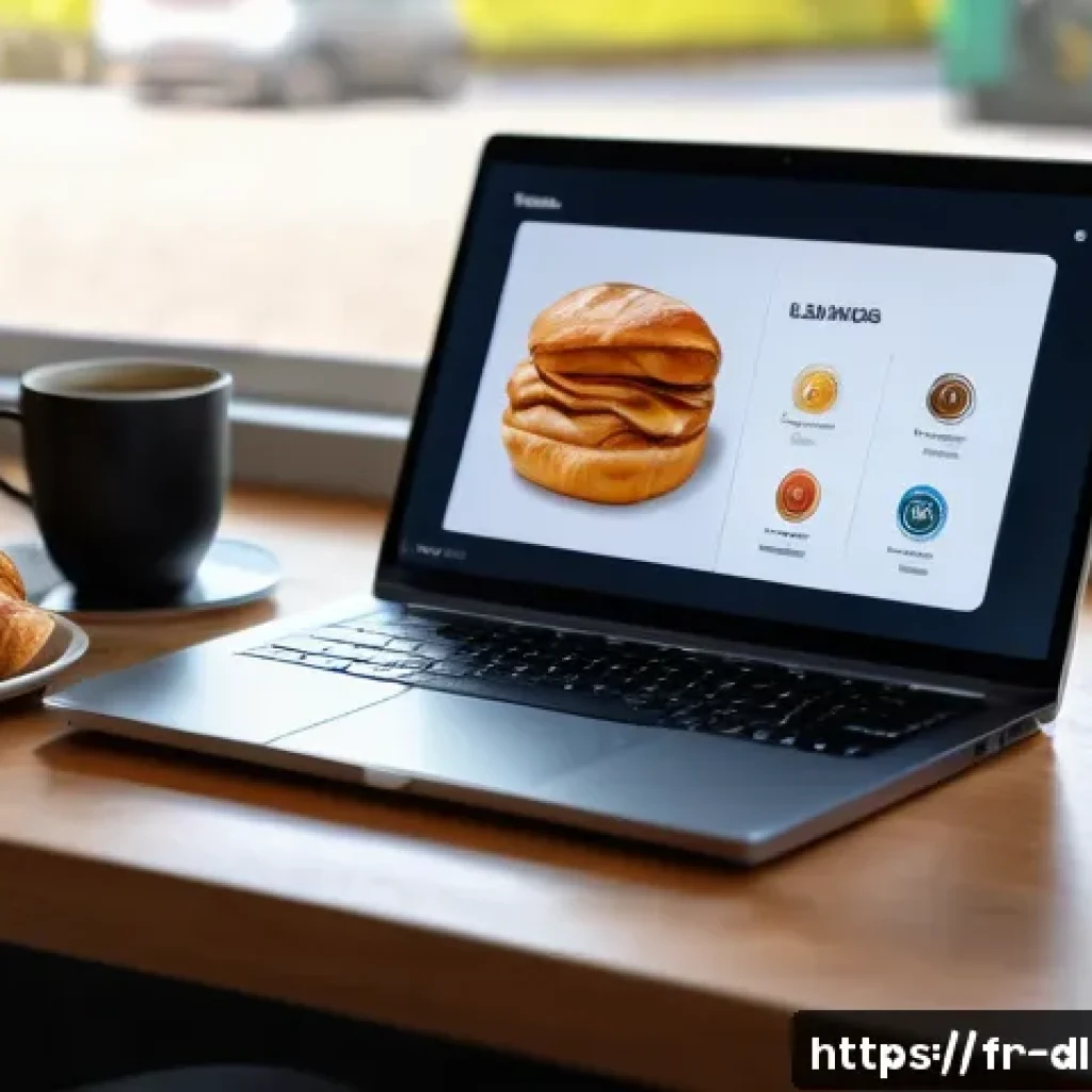 온라인 교육 대시보드 - A modern digital learning dashboard interface displayed on a sleek laptop screen in a cozy French ca...